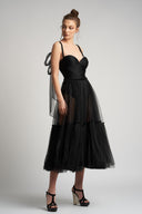 Tulle dress with built-in bodysuit