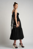 Tulle dress with built-in bodysuit