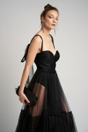 Tulle dress with built-in bodysuit