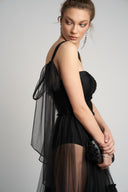 Tulle dress with built-in bodysuit