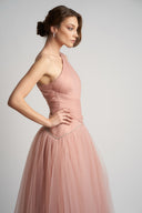 Rochie din tulle cu detaliu stralucitor