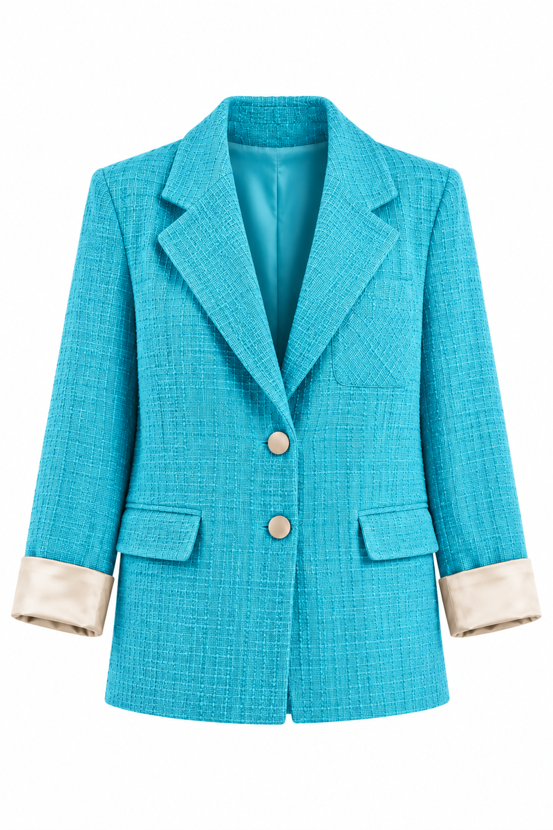 Sacou din tweed Blue