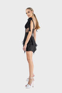 Short silk dress