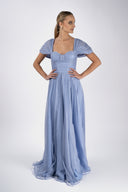 Long silk dress