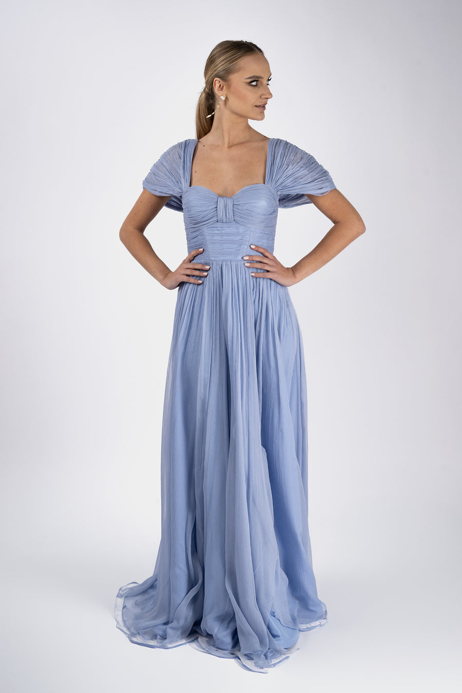 Rochie lunga din matase