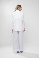 Costum cu pantalon si sacou lejer White