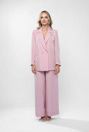 Costum cu pantalon si sacou lejer Pink