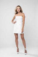 Rochie scurta tip sacou cu corset si nasturi
