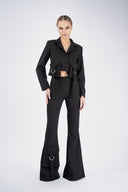 Pantaloni evazati Black