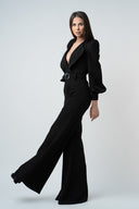Salopeta cu decolteu adanc black