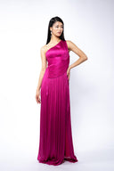 Rochie din matase cu slit adanc