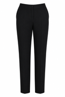 Tapered viscose trousers with pockets