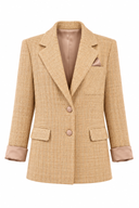 Sacou din tweed Nude