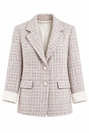 Sacou din tweed Pastel