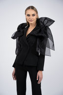 Sacou statement cu funde maxi din organza