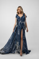 Long dress with print