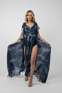 Long dress with print