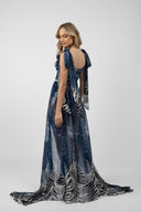 Long dress with print