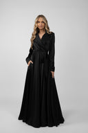 Wrap dress with pockets