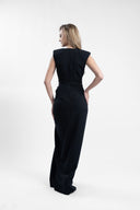 Rochie lunga cu decolteu adanc si slit