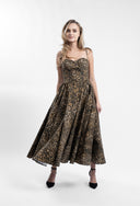 Rochie midi cu corset alungit