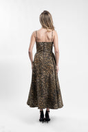 Rochie midi cu corset alungit