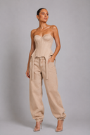 Corset Structurat Nude cu Decolteu Balconette