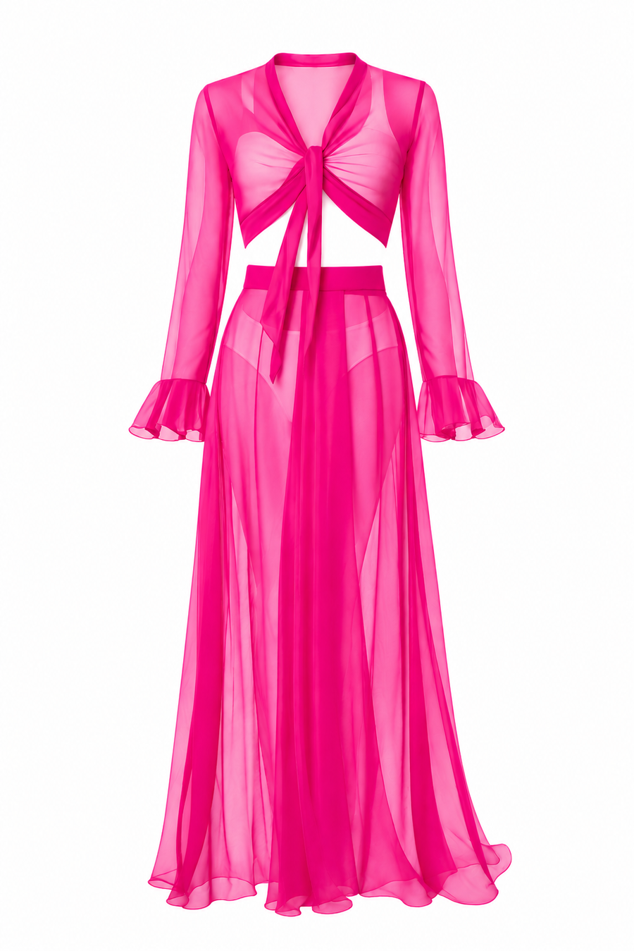 Compleu  din doua piese transparent