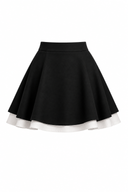 Fusta mini suprapusa black & white