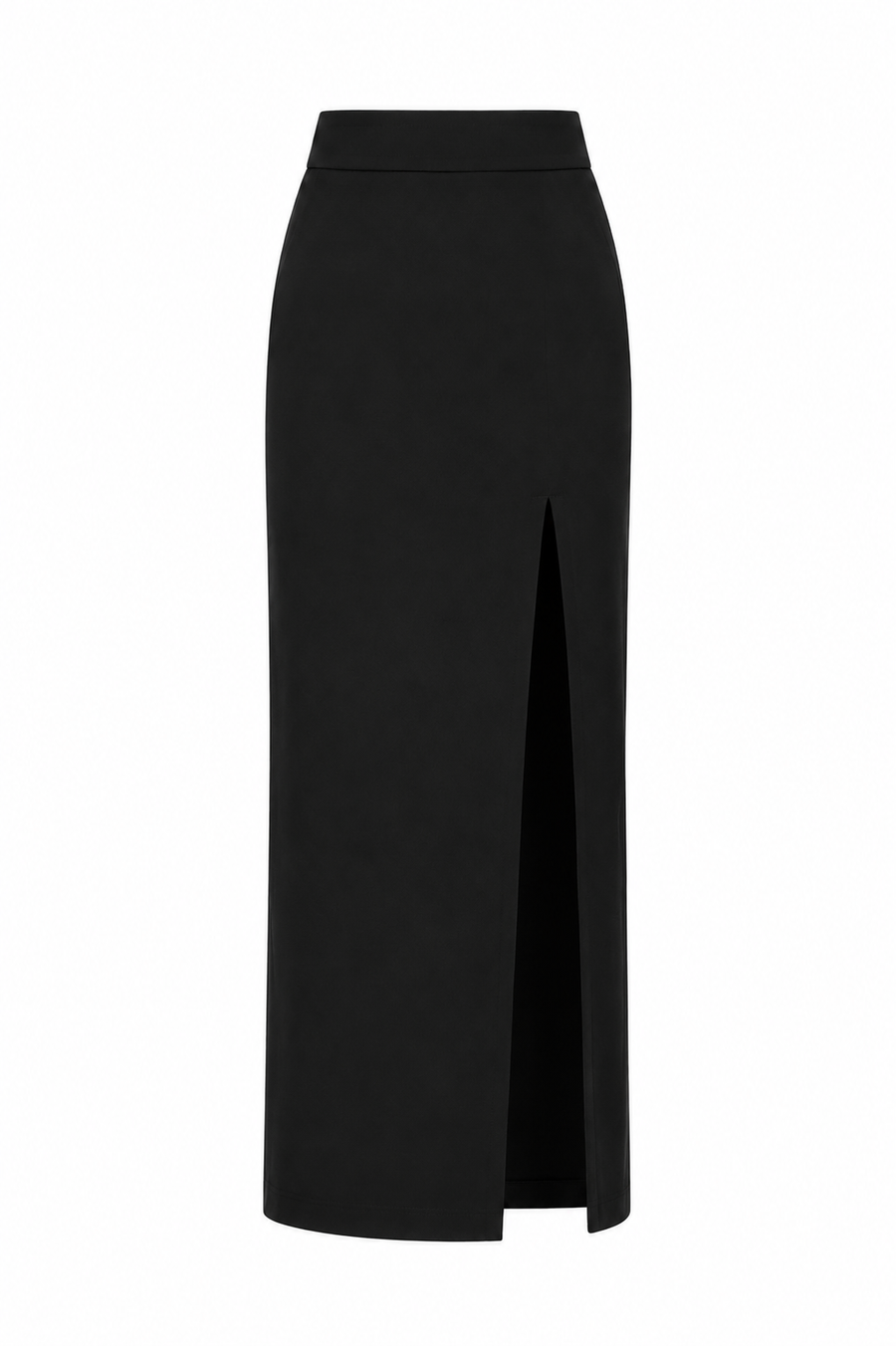 Fusta lunga neagra cu slit latera