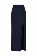 Fusta lunga Navy Stripe
