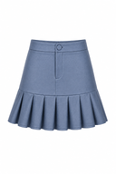 Fusta mini cu pliuri blue