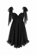 Asymmetrical silk mini dress