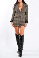 Set sacou si fusta Black Tweed