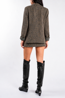 Sacou din tweed Kaki