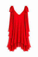 Rochie mini cu esarfe Red