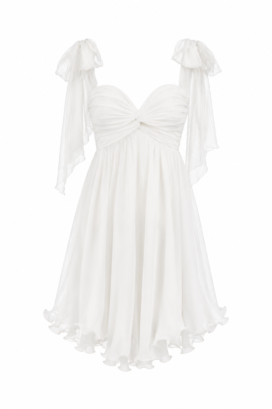 Rochie mini asimetrica white
