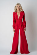 Salopeta cu decolteu adanc red