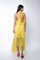 Rochie halter midi Yellow
