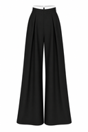 Pantaloni palazzo black & white