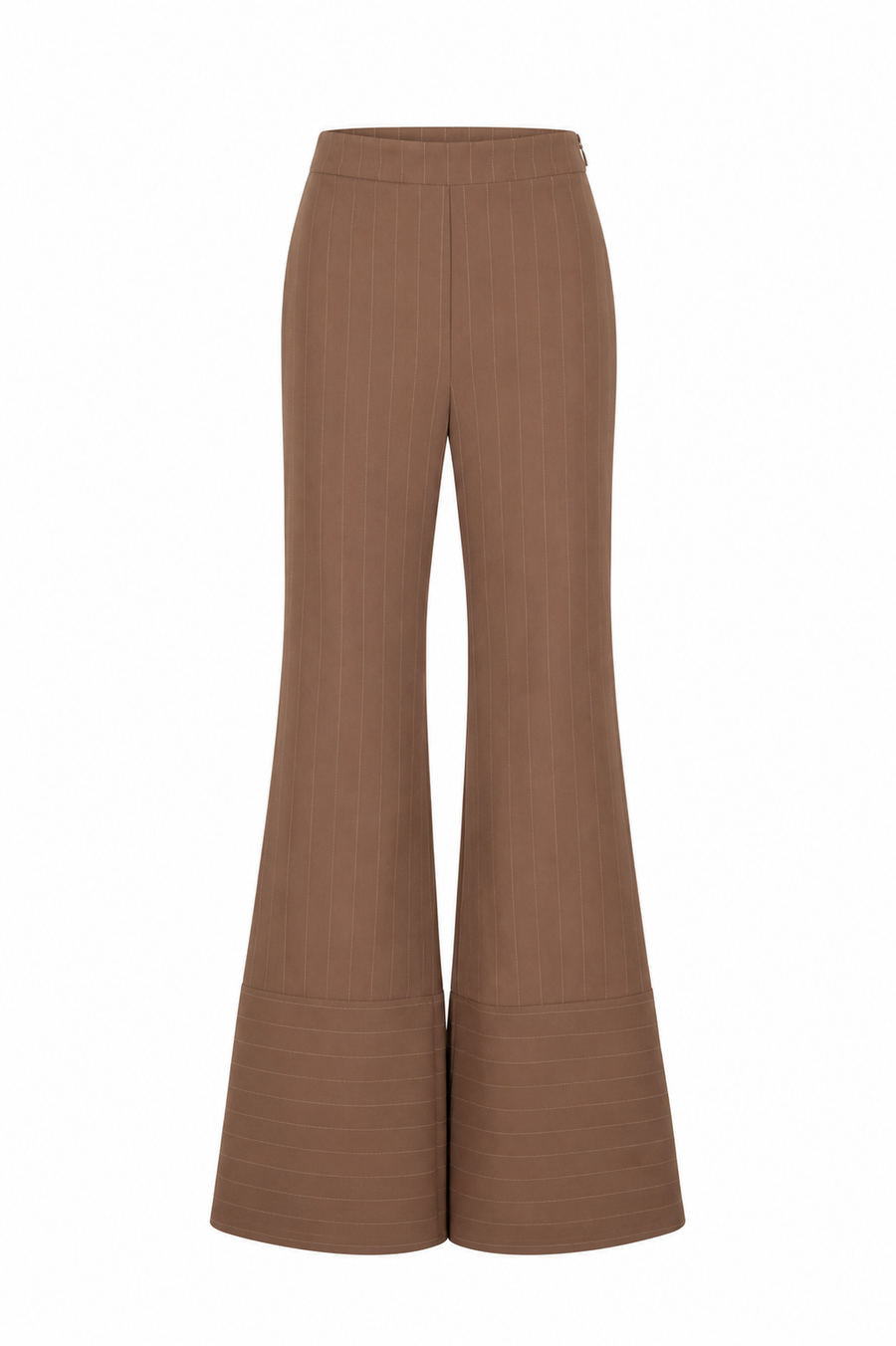 Pantalon evazat cu dungi fine