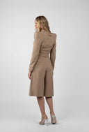 Pantaloni culotte cu talie inalta