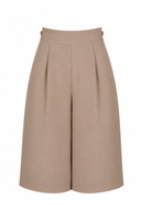 Pantaloni culotte cu talie inalta