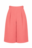 Pantaloni culotte cu talie inalta