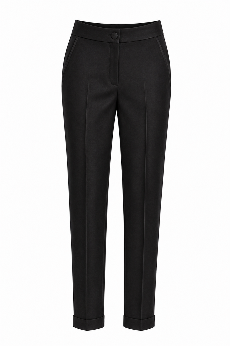 Pantaloni boyfriend black