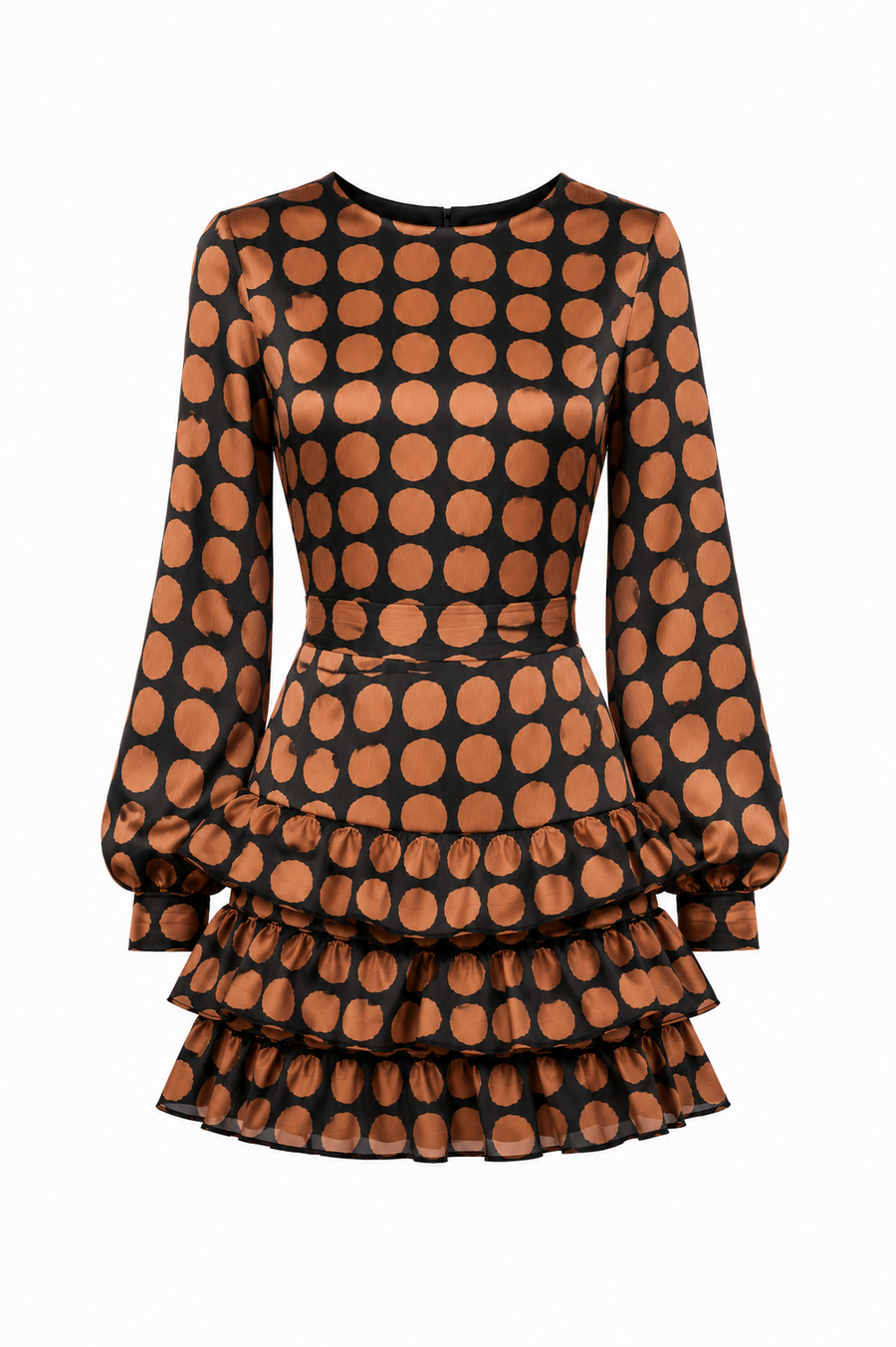 Rochie Pixie cu maneca si volane