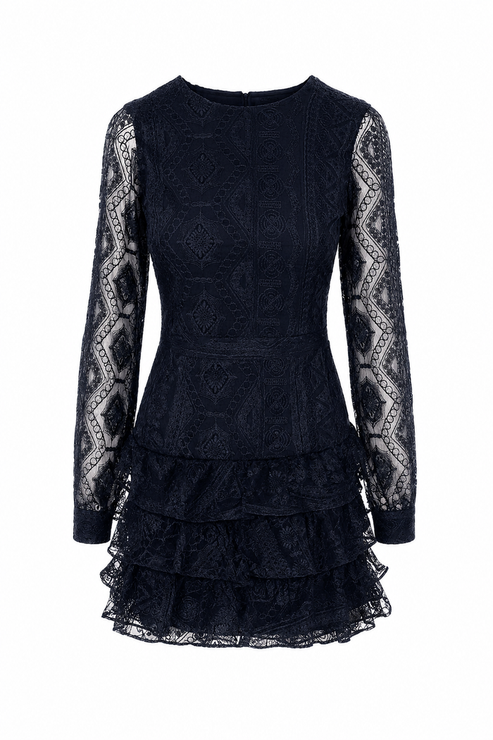 Rochie Pixie matase brodata
