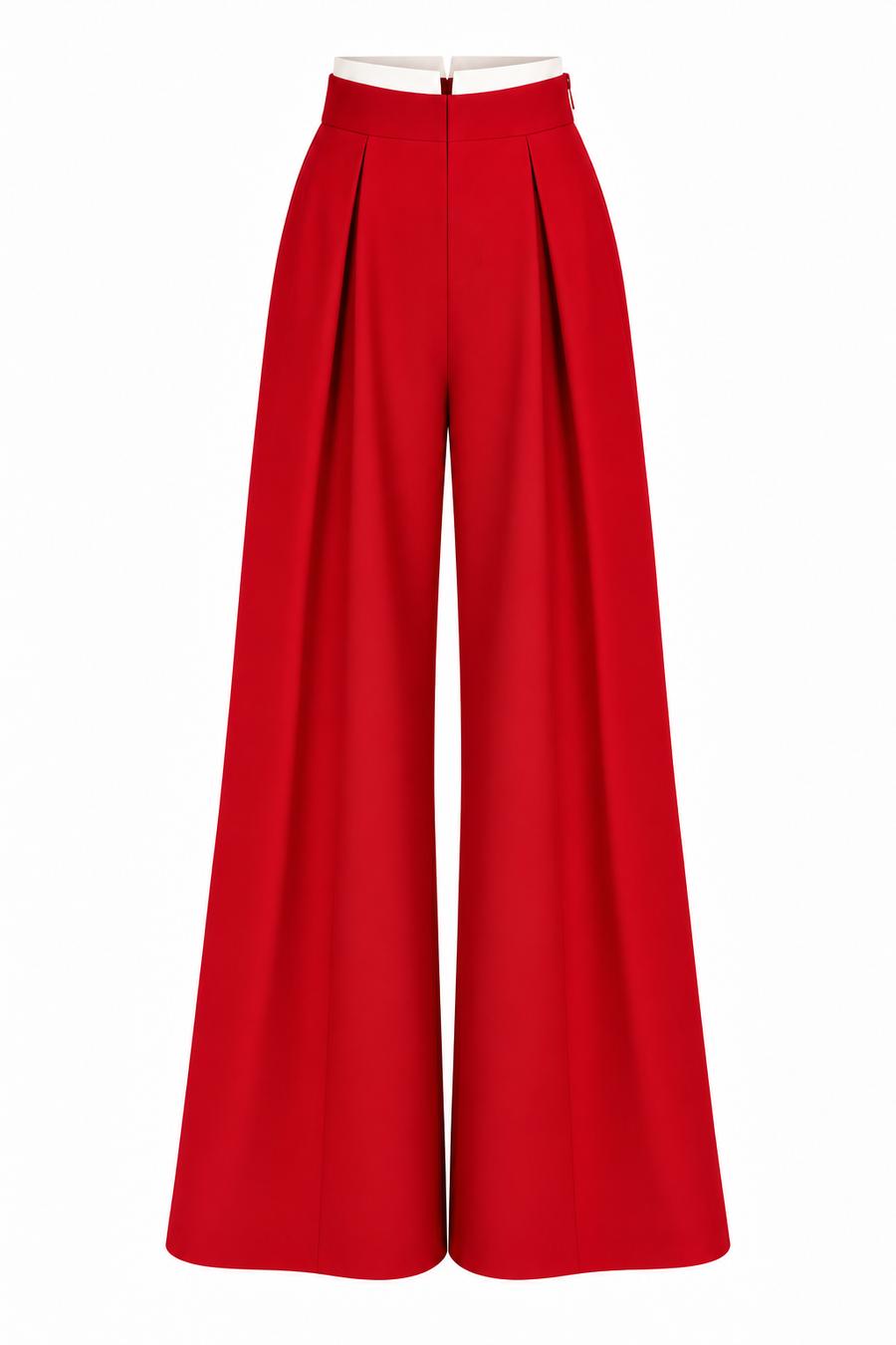 Pantaloni palazzo red & white