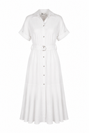 Rochie camasa din in peliculizat  White