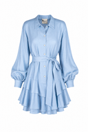 Rochie camasa din in peliculizat Blue